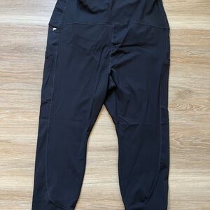 Fabletics Maternity Leggings 2X High Waisted PureLuxe side pockets 23inseam